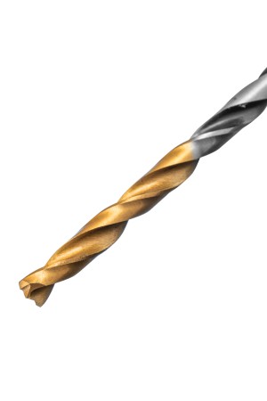 Сверло спиральное по металлу 3 x 61мм, Р6М5, Golden Tip, многогранная заточка, 2шт. Denzel