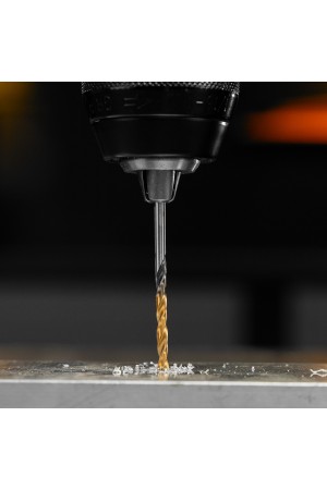 Сверло спиральное по металлу 3,2 x 65мм, Р6М5, Golden Tip, многогранная заточка, 2шт. Denzel