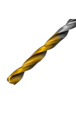 Сверло спиральное по металлу 3,2 x 65мм, Р6М5, Golden Tip, многогранная заточка, 2шт. Denzel