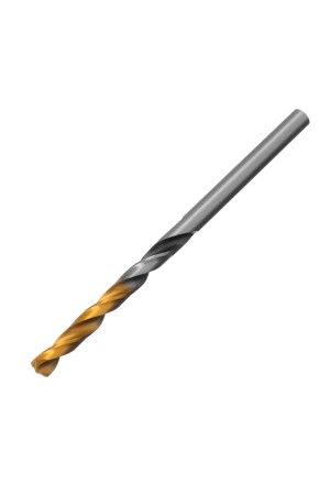 Сверло спиральное по металлу 4 x 75мм, Р6М5, Golden Tip, многогранная заточка Denzel