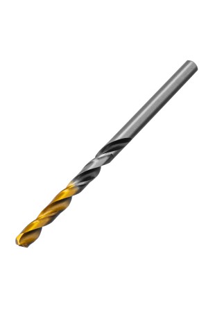 Сверло спиральное по металлу 4,5 x 80мм, Р6М5, Golden Tip, многогранная заточка Denzel