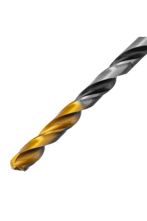 Сверло спиральное по металлу 5 x 86мм, Р6М5, Golden Tip, многогранная заточка Denzel