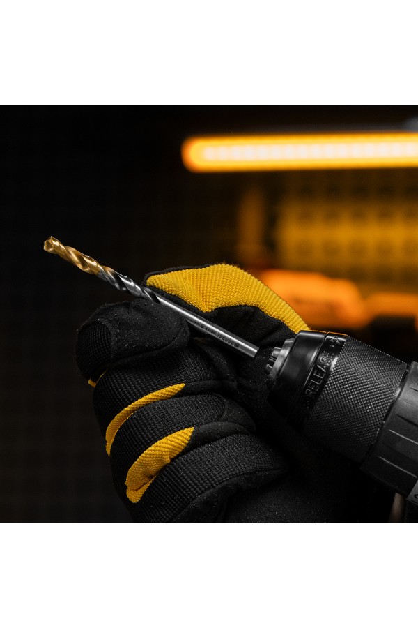 Сверло спиральное по металлу 6 x 93мм, Р6М5, Golden Tip, многогранная заточка Denzel