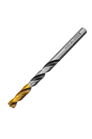 Сверло спиральное по металлу 6,5 x 93мм, Р6М5, Golden Tip, многогранная заточка Denzel