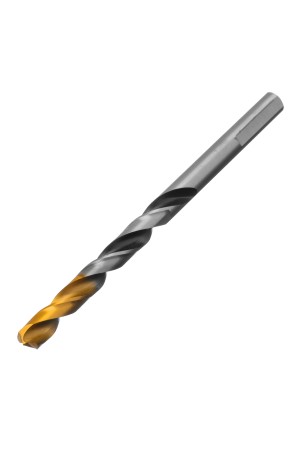 Сверло спиральное по металлу 7,0 x 109мм, Р6М5, Golden Tip, многогранная заточка Denzel