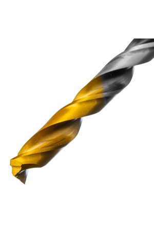 Сверло спиральное по металлу 7,5 x 109мм, Р6М5, Golden Tip, многогранная заточка Denzel