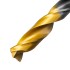 Сверло спиральное по металлу 9 x 125мм, Р6М5, Golden Tip, многогранная заточка Denzel