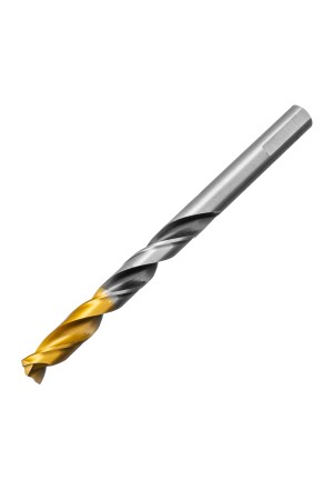 Сверло спиральное по металлу 9 x 125мм, Р6М5, Golden Tip, многогранная заточка Denzel