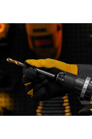 Сверло спиральное по металлу 9 x 125мм, Р6М5, Golden Tip, многогранная заточка Denzel