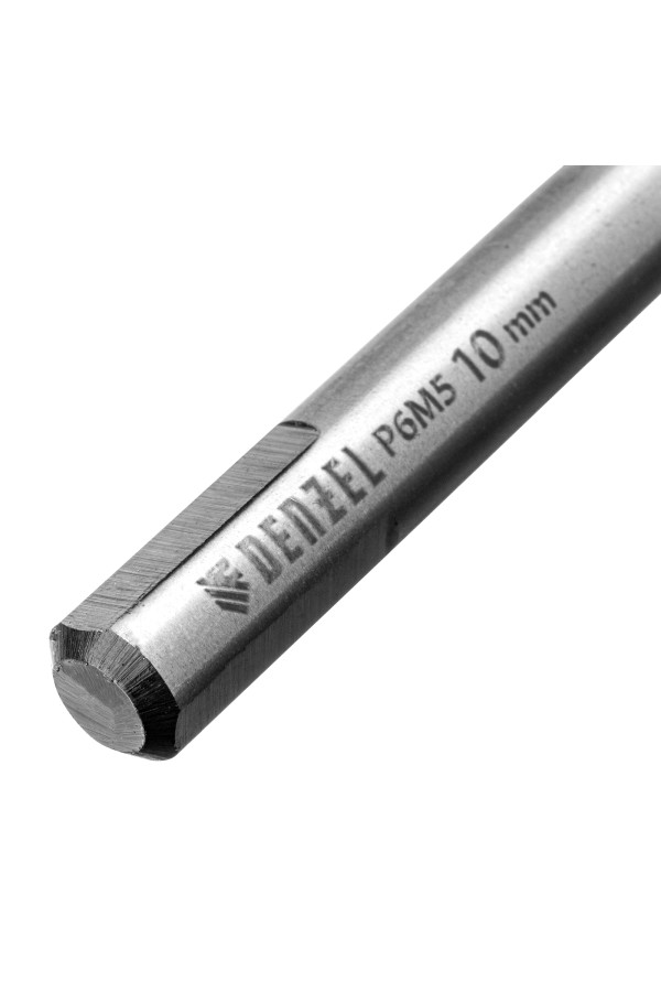 Сверло спиральное по металлу 10 x 133мм, Р6М5, Golden Tip, многогранная заточка Denzel