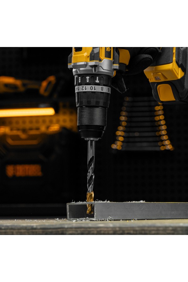 Сверло спиральное по металлу 10 x 133мм, Р6М5, Golden Tip, многогранная заточка Denzel