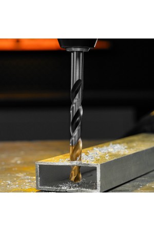 Сверло спиральное по металлу 11 x 142мм, Р6М5, Golden Tip, многогранная заточка Denzel