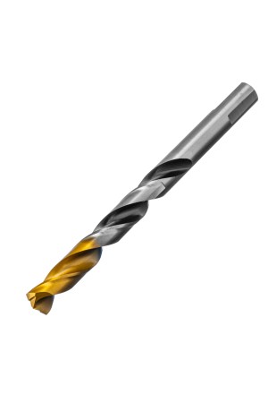 Сверло спиральное по металлу 11 x 142мм, Р6М5, Golden Tip, многогранная заточка Denzel