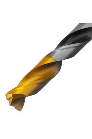 Сверло спиральное по металлу 12 x 151мм, Р6М5, Golden Tip, многогранная заточка Denzel