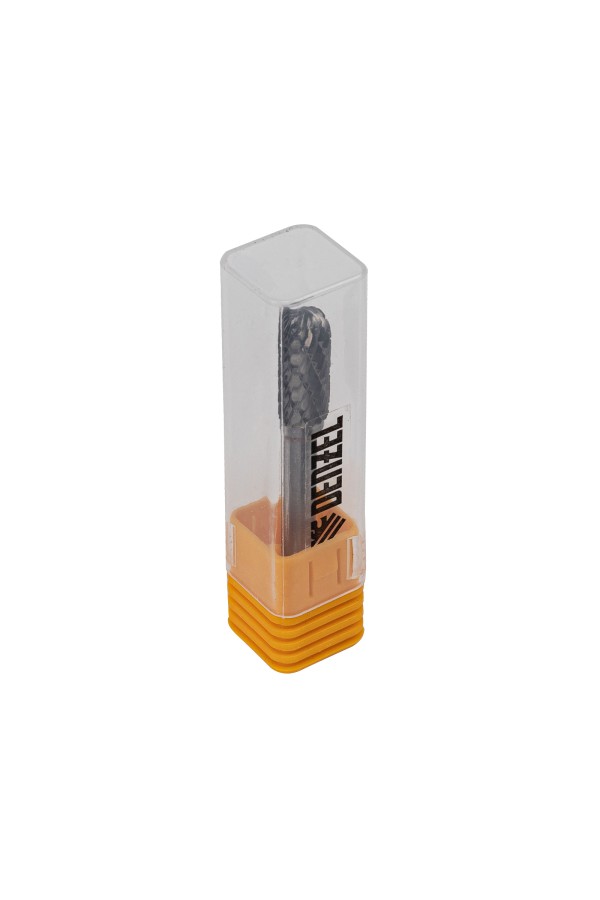 Борфреза по металлу твердосплавная, цилиндрическая закругленная, тип-С, 10 мм Denzel