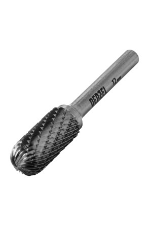 Борфреза по металлу твердосплавная, цилиндрическая закругленная, тип-С, 12 мм// Denzel