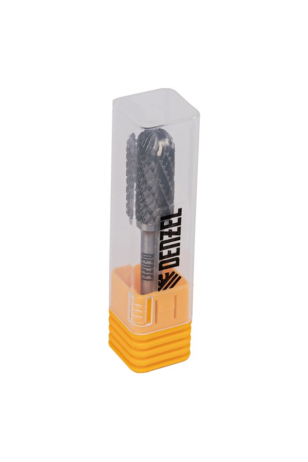 Борфреза по металлу твердосплавная, цилиндрическая закругленная, тип-С, 12 мм Denzel