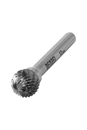 Борфреза по металлу твердосплавная, шарообразная, тип-D, 12 мм// Denzel