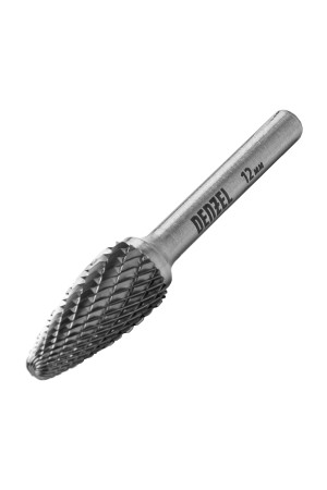Борфреза по металлу твердосплавная, параболическая, тип-F, 12 мм// Denzel
