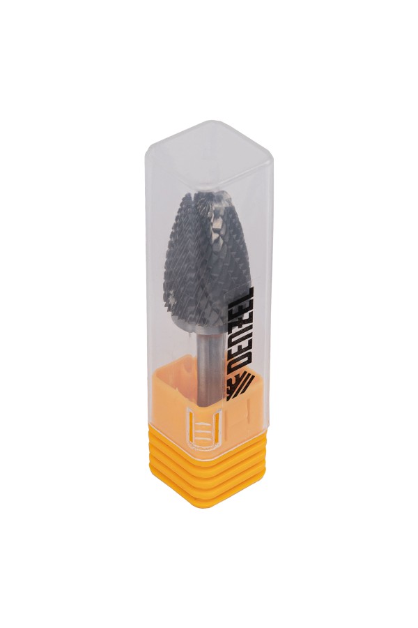 Борфреза по металлу твердосплавная, параболическая, тип-F, 16 мм Denzel