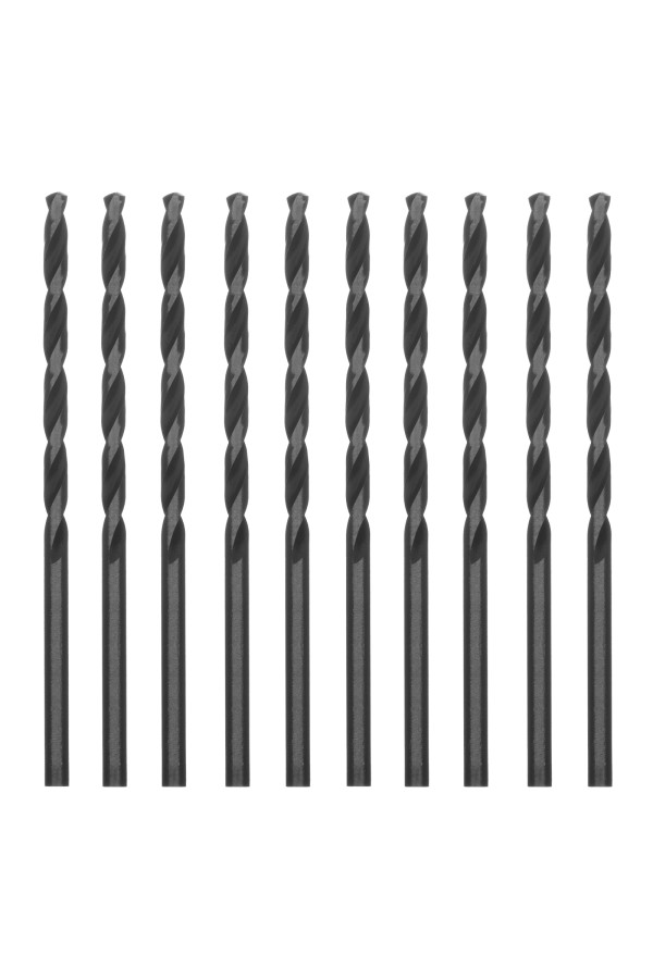 Сверло по металлу, 2.5 мм, быстрорежущая сталь, 10 шт, цилиндрический хвостовик Сибртех