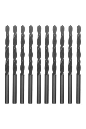 Сверло по металлу, 4.5 мм, быстрорежущая сталь, 10 шт, цилиндрический хвостовик Сибртех