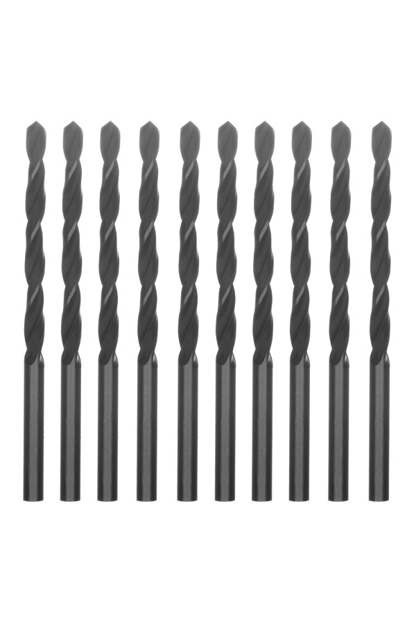 Сверло по металлу, 4.5 мм, быстрорежущая сталь, 10 шт, цилиндрический хвостовик Сибртех