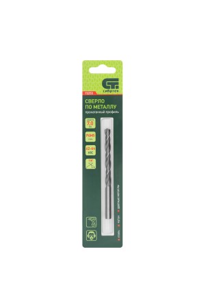 Сверло по металлу, 7 мм, Р6М5 Сибртех