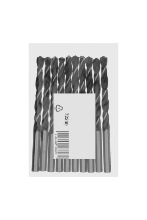 Сверло по металлу, 6 мм, быстрорежущая сталь, 10 шт, цилиндрический хвостовик Сибртех