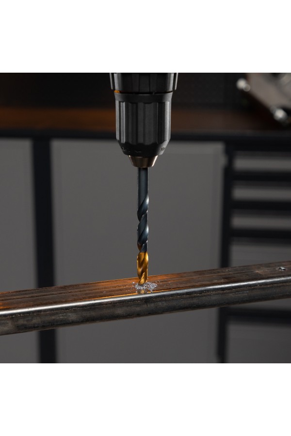 Набор сверл по металлу, 2-3-4-5-6-8 мм, HSS-Tin, Golden Tip, 6 шт Denzel