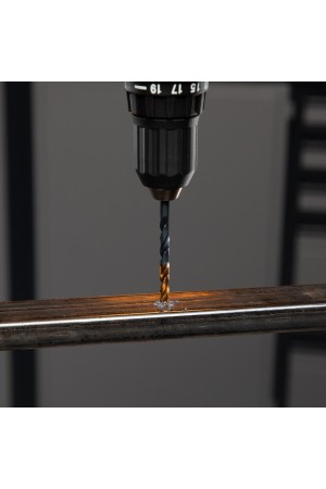 Набор сверл по металлу, 2-3-4-5-6-8 мм, HSS-Tin, Golden Tip, 6 шт Denzel