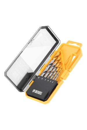 Набор сверл по металлу, 2-8мм, Р6М5-TiN, Golden Tip, 6 шт Denzel
