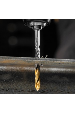 Набор сверл по металлу, 2-8мм, Р6М5-TiN, Golden Tip, 6 шт Denzel