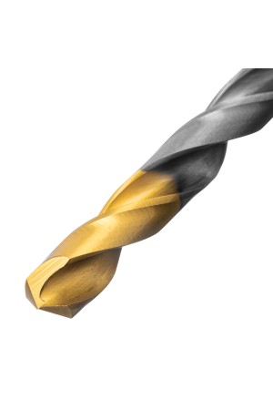 Набор сверл по металлу, 1-10 мм, Р6М5-TiN, Golden Tip, 10 шт Denzel