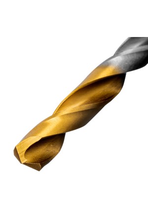 Набор сверл по металлу, 1,5-6,5мм, Р6М5-TiN, Golden Tip, 13 шт Denzel