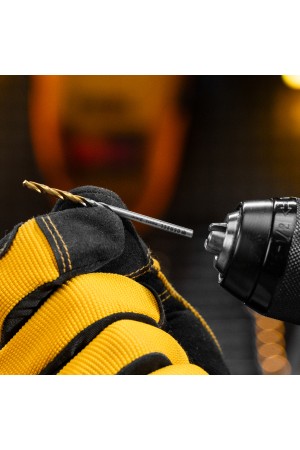 Набор сверл по металлу, 1-10 мм, Р6М5-TiN, Golden Tip, 19 шт Denzel