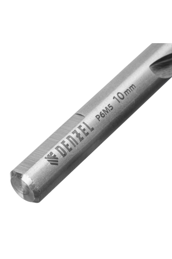 Набор сверл по металлу, 1-10 мм, Р6М5-TiN, Golden Tip, 19 шт Denzel