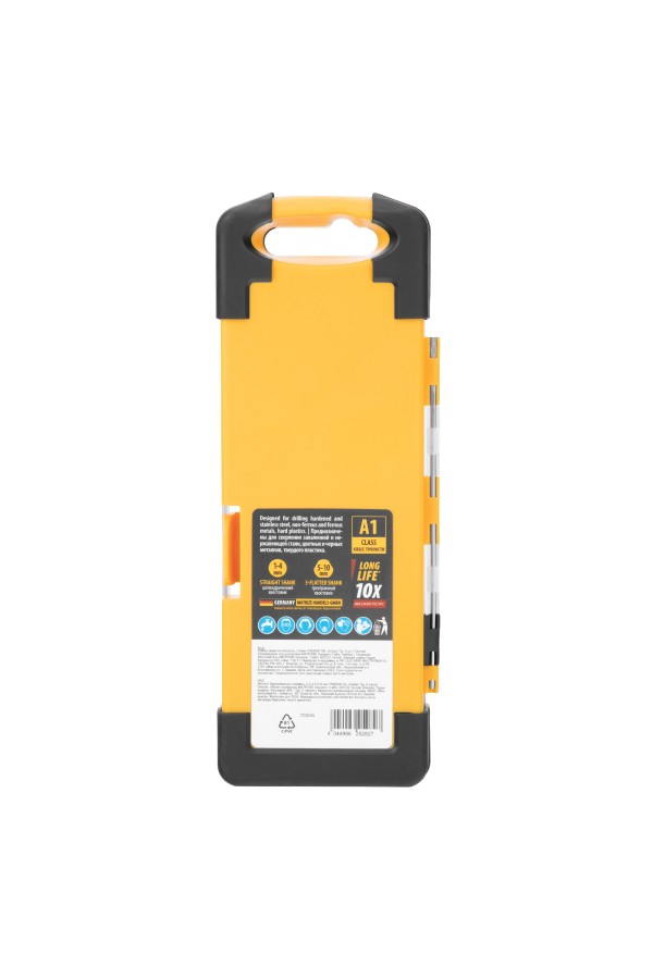 Набор сверл по металлу, 2-8мм, Р6М5К8-TiN, Golden Tip, 6 шт Denzel