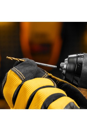 Набор сверл по металлу, 2-8мм, Р6М5К8-TiN, Golden Tip, 6 шт Denzel