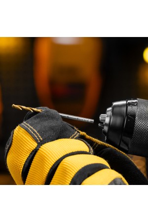 Набор сверл по металлу, 1-10 мм, Р6М5К8-TiN, Golden Tip, 10 шт Denzel