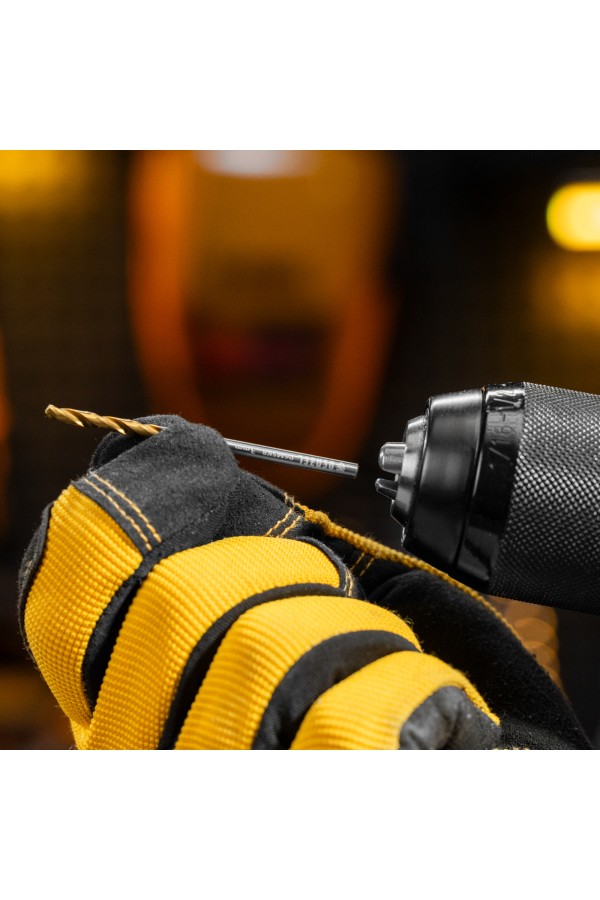 Набор сверл по металлу, 1,5-6,5мм, Р6М5К8-TiN, Golden Tip, 13 шт Denzel