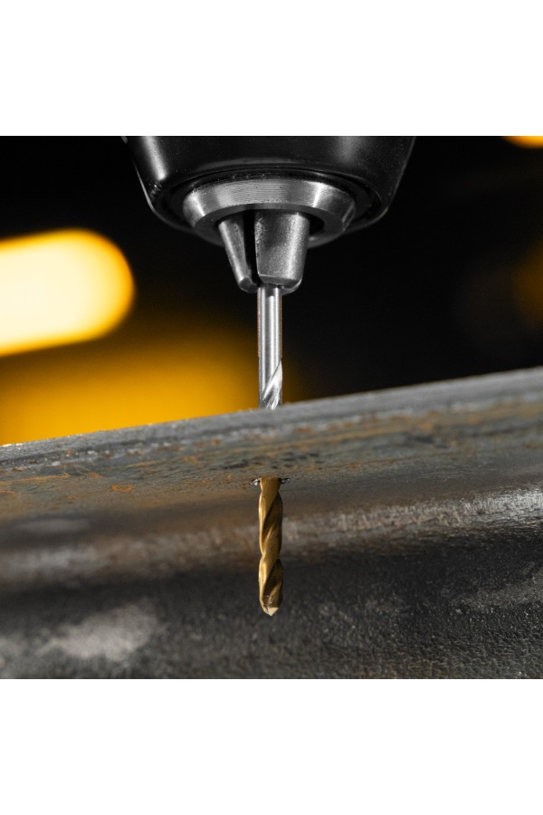 Набор сверл по металлу, 1-13 мм, Р6М5-TiN, Golden Tip, 25 шт Denzel