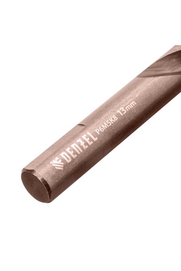 Набор сверл по металлу, 1-13 мм, Р6М5К8-TiN, Golden Tip, 25 шт Denzel