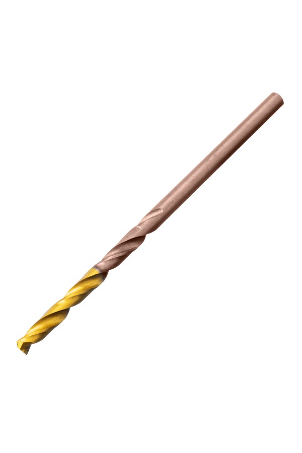 Набор сверл по металлу, 1-13 мм, Р6М5К8-TiN, Golden Tip, 25 шт Denzel