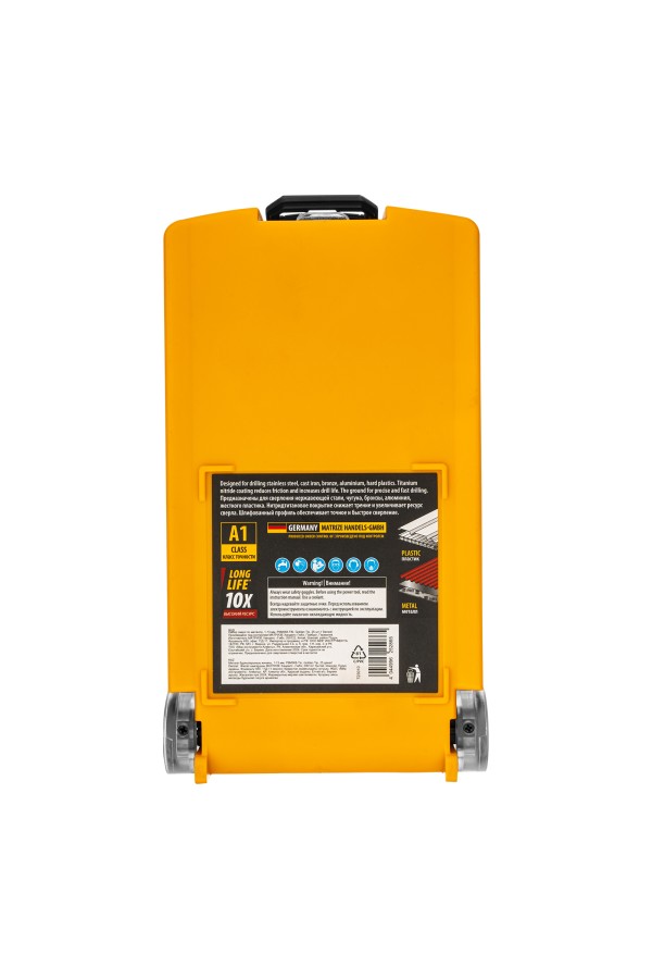 Набор сверл по металлу, 1-13 мм, Р6М5К8-TiN, Golden Tip, 25 шт Denzel