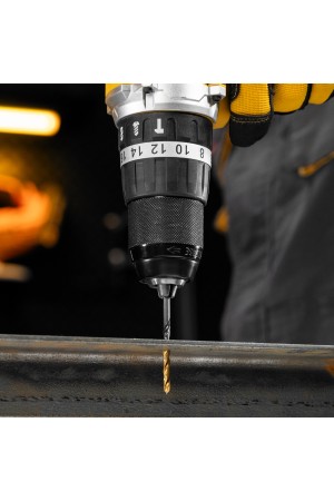 Набор сверл по металлу, 1-13 мм, Р6М5К8-TiN, Golden Tip, 25 шт Denzel