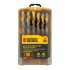 Набор сверл по металлу, 1-13 мм, Р6М5К8-TiN, Golden Tip, 25 шт Denzel