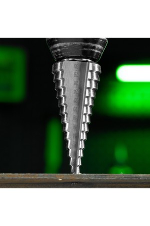 Сверло ступенчатое по металлу, 6-8-10-12-14-16-18-20-22-24-26-28-30мм, 4241 Сибртех