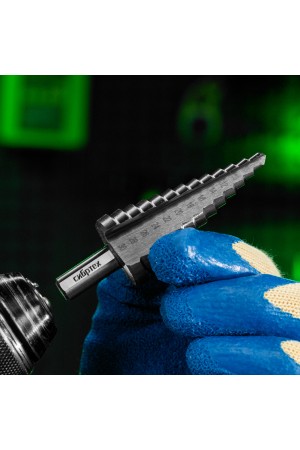 Сверло ступенчатое по металлу, 6-8-10-12-14-16-18-20-22-24-26-28-30мм, 4241 Сибртех