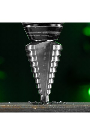 Сверло ступенчатое по металлу, 9-12-15-18-21-24-27-30-33-36 мм, 4241 Сибртех